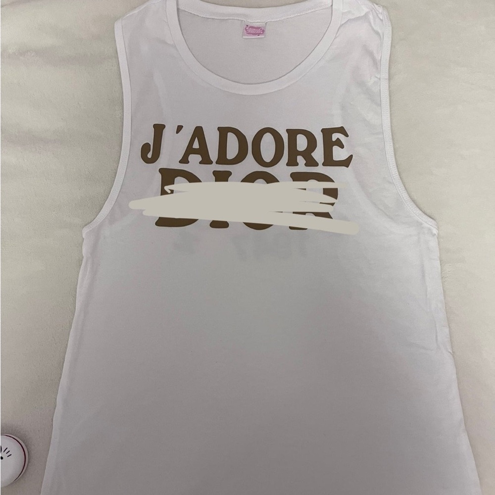 J’adore shirt Beige White